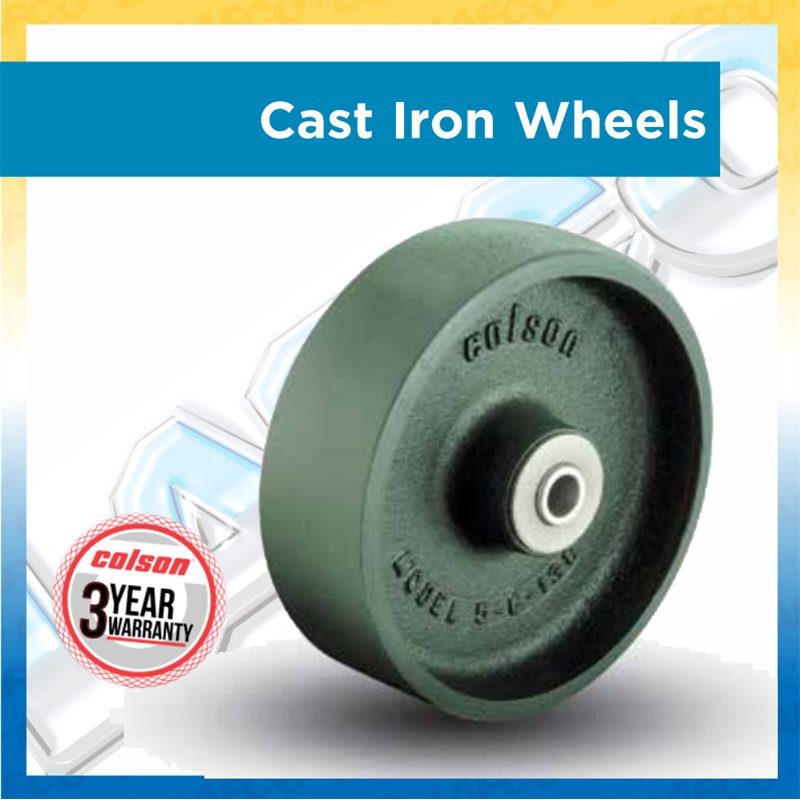 Cast Iron Wheels - Up to 3000lbs