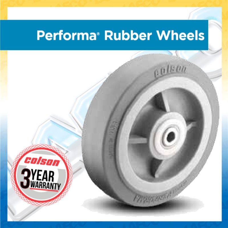 Rubber Flat Grey Tread - Up to 675lbs