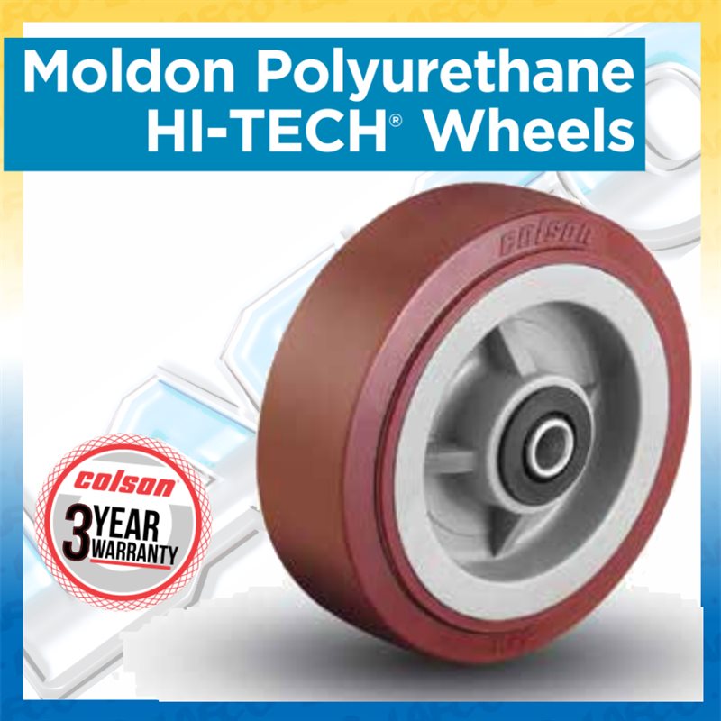 Moldon Polyurethane HI-TECH® Wheels - Up to 1700lbs