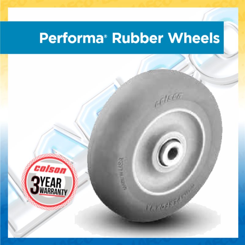 Rubber Round Grey Tread - Up to 250lbs
