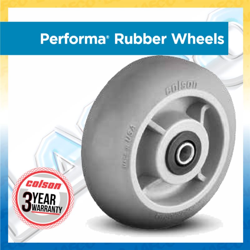 Rubber Round Grey Tread - Up to 600lbs