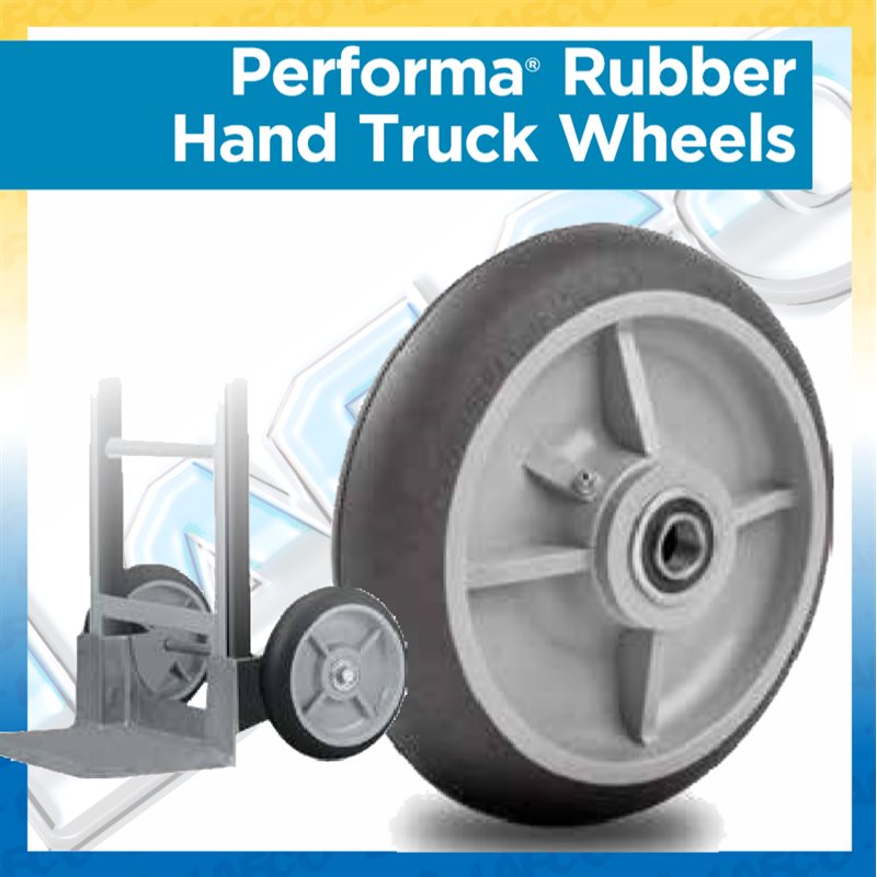 Hand Truck Wheels Round Tread - Up to 500lbs